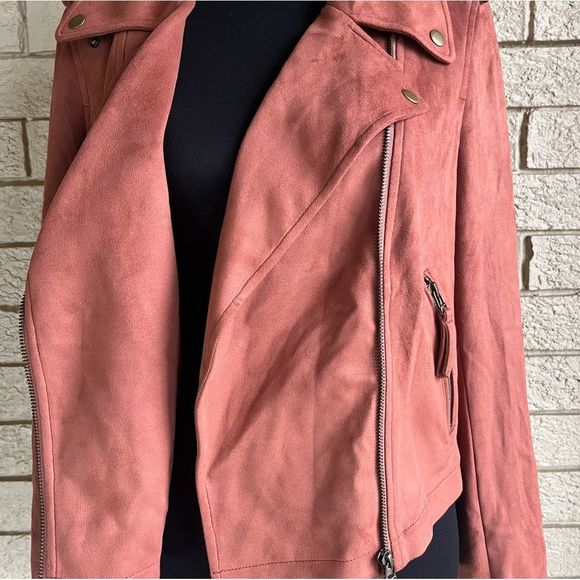 Women’s Bomber Moto Jacket Good Hart size Large NWOT - Picture 8 of 16